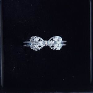 925 Sterling Silver Bow Ring